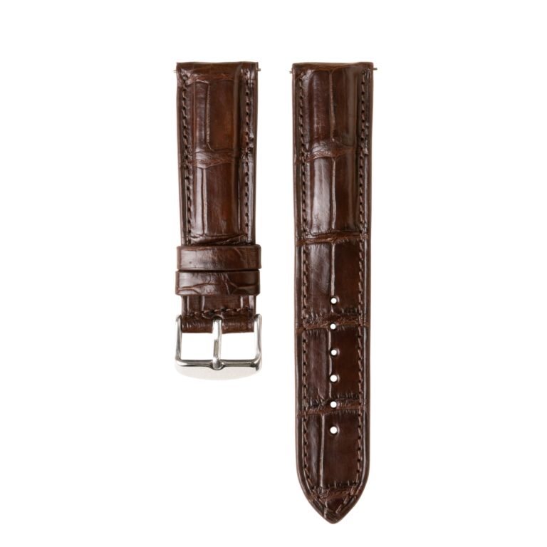 brown alligator watch strap